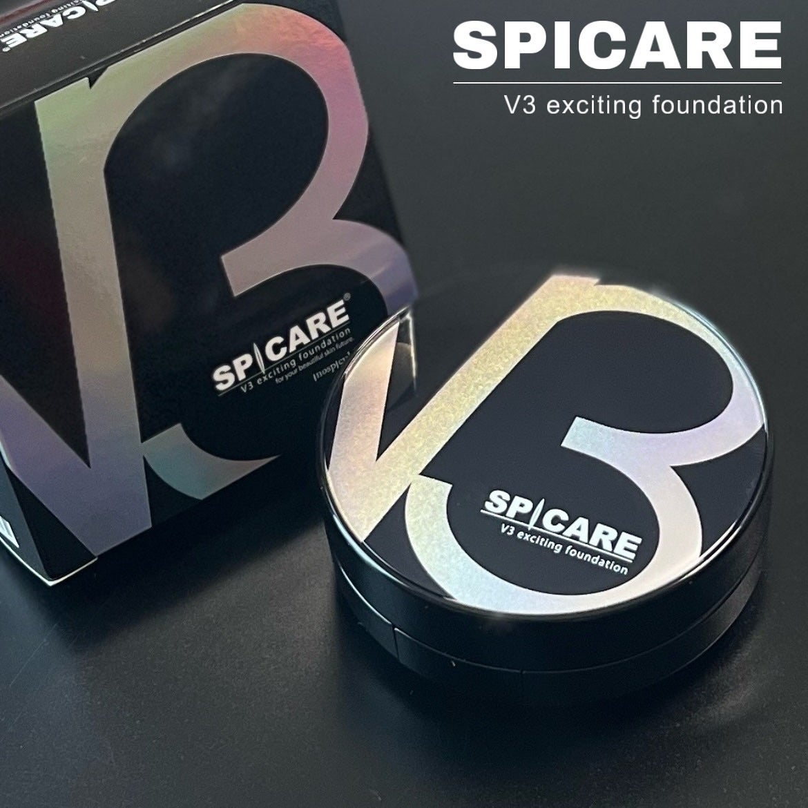 V3 エキサイティングファンデーション/SPICARE/クッションファンデーションを使ったクチコミ(1枚目)