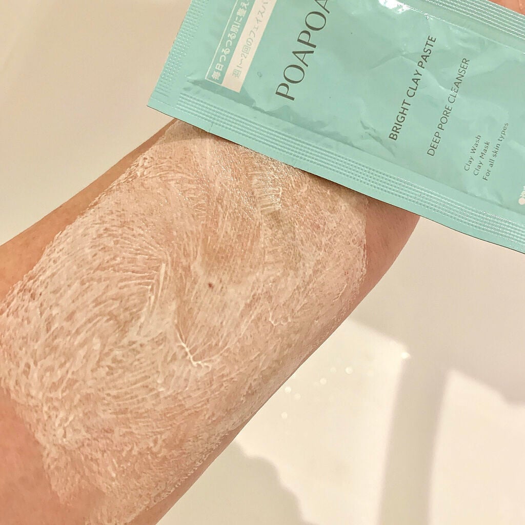 ブライトクレイペースト/POAPOA/洗顔フォームを使ったクチコミ(4枚目)
