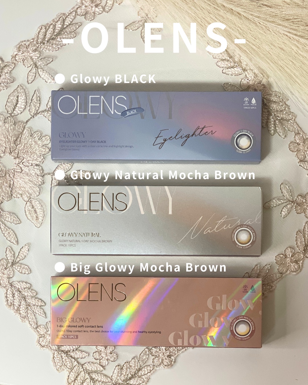 Glowy 1day/OLENS/ワンデー（１DAY）カラコンを使ったクチコミ（2枚目）