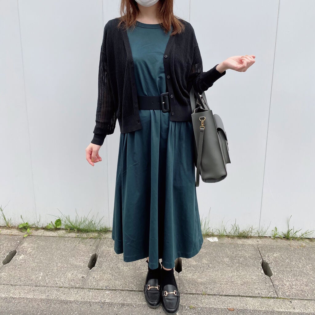 yu🎀 on LIPS 「全部UNIQLO&GU!エアリズムのロングワンピースをアレンジ..」(8枚目)