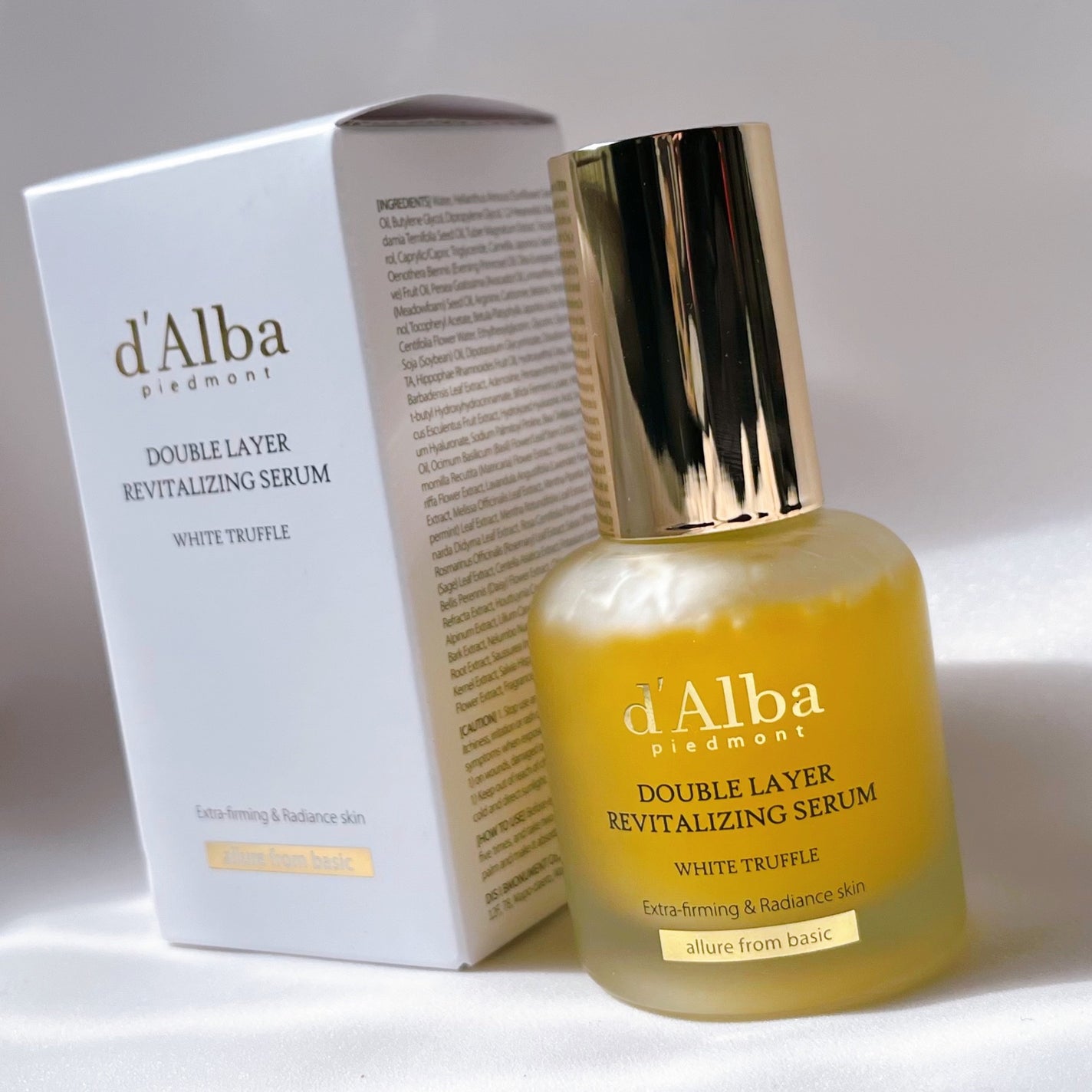 ホワイトトリュフダブルレイヤーリバイタライジングセラム/ダルバ/美容液を使ったクチコミ(4枚目)