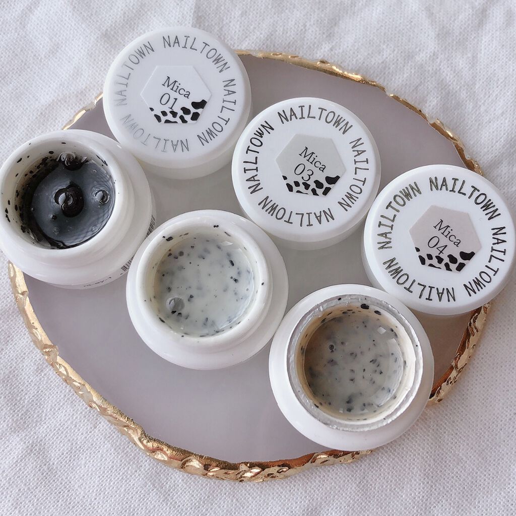 マイカジェル 03ミルキーホワイト/NAILTOWN/ジェルネイルを使ったクチコミ（2枚目）