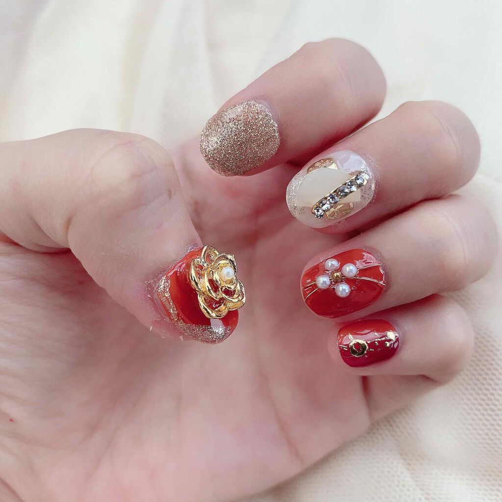 ネイルホリック リミテッドカラー Twingle Unicorn GD055/ネイルホリック/マニキュアを使ったクチコミ（3枚目）