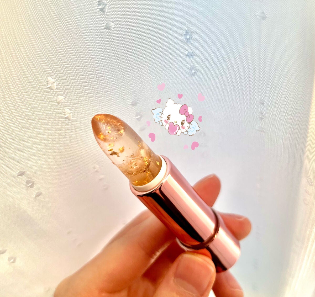 フラワーリップ 日本限定ピンクゴールドモデル/Kailijumei/口紅を使ったクチコミ(2枚目)