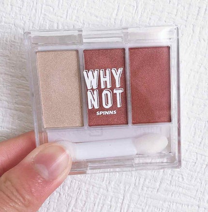 WHY NOT SPINNS 3色アイシャドウ/DAISO/アイシャドウパレットを使ったクチコミ(2枚目)