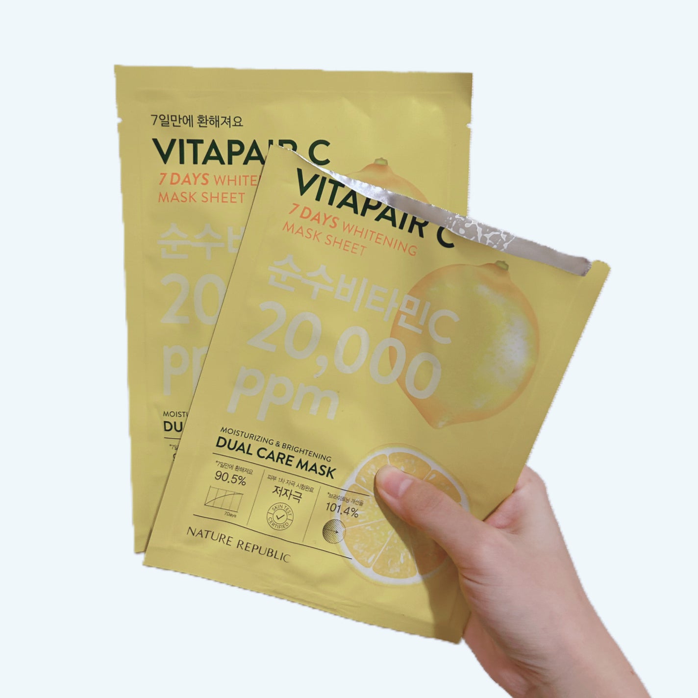 ビタペアC 7DAYS ホワイトニングマスクシート/ネイチャーリパブリック/シートマスク・パックを使ったクチコミ(1枚目)