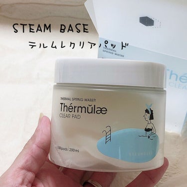 ⁡
⁡
⁡
STEAM BASE 
テルムレクリアパッド
⁡
100枚/200ml
⁡
⁡
❀角質除去
❀水分ケア
❀お肌の鎮静
❀お肌のキメ緩和
⁡
✔韓国最古と言われている温陽温泉水の水分エッセンス