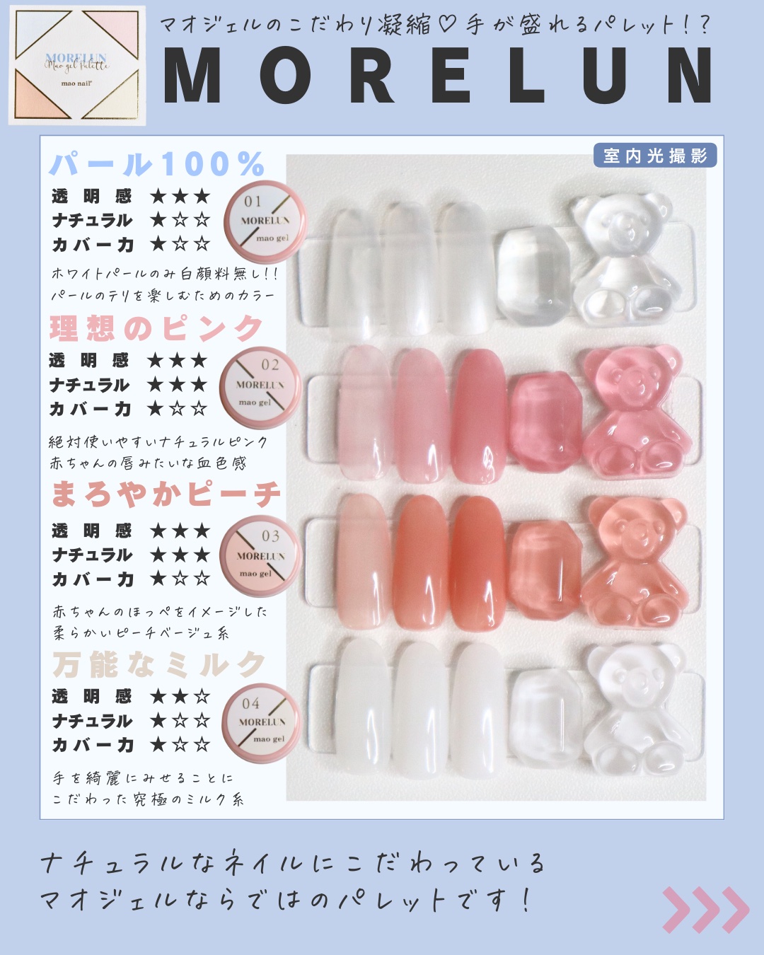 マオジェル｜マオネイルの口コミ - \ パレットライン 🎨 全色レビュ