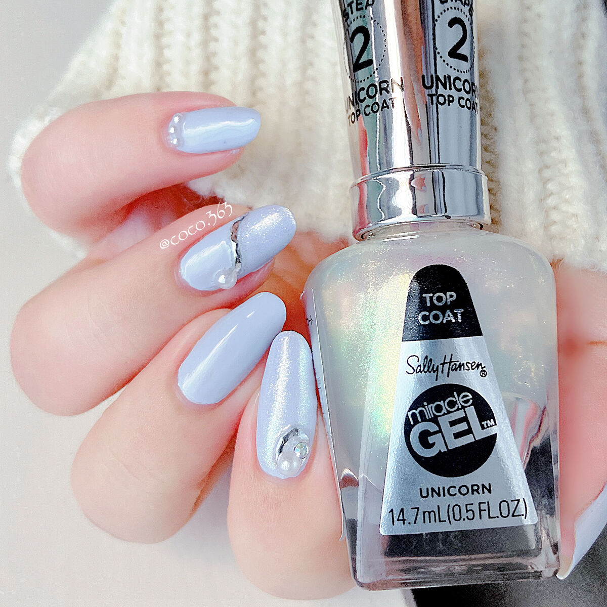 ジェルフィニッシュトップコート/サリーハンセン/ジェルネイルを使ったクチコミ（2枚目）