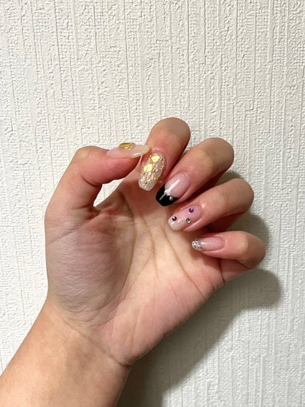 mumu on LIPS 「🤍冬ネイル🤍去年の冬にしたセルフネイルをまとめてみました!..」(4枚目)