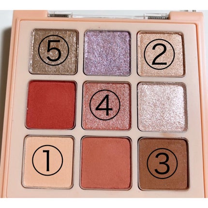 マテリアルカラーパレット/leur charme/アイシャドウパレットを使ったクチコミ(2枚目)