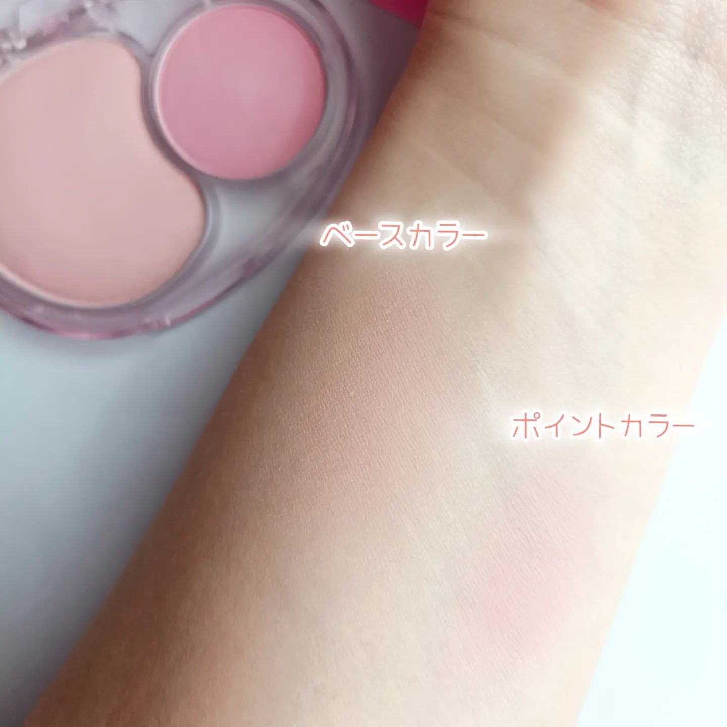 デュアルチークメロウ/fwee/ジェル・クリームチークを使ったクチコミ（3枚目）