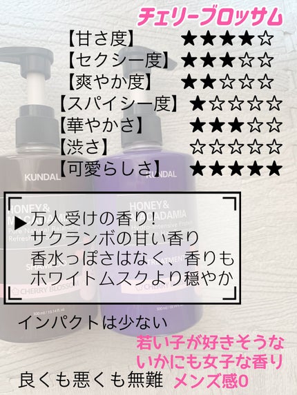 ハニー&マカデミアシャンプー/トリートメント /KUNDAL/シャンプー・コンディショナーを使ったクチコミ(4枚目)