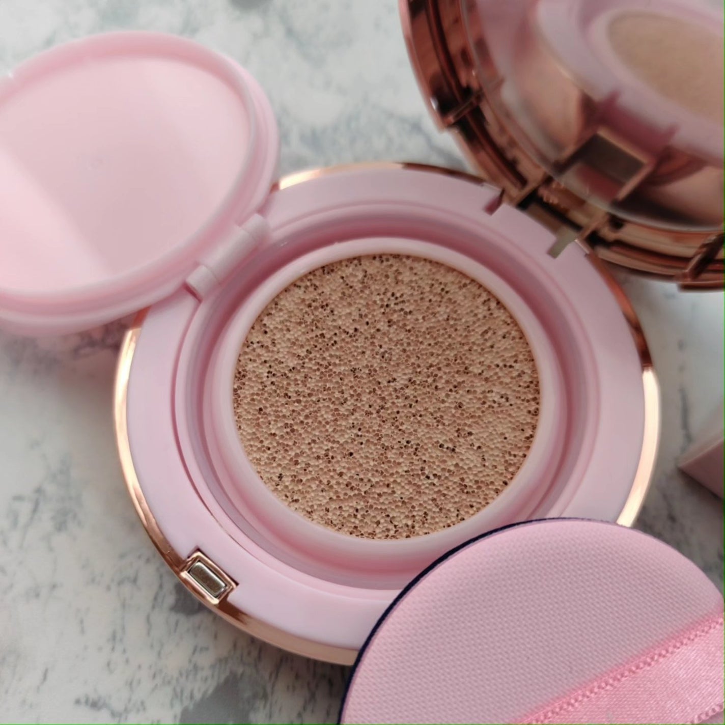 ピンクティーツリーカバークッション/APLIN/クッションファンデーションを使ったクチコミ(3枚目)