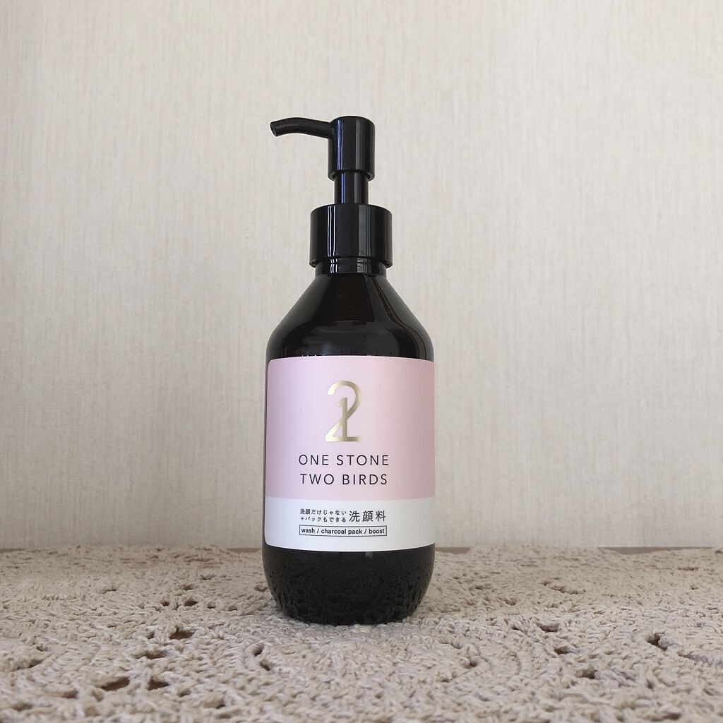 Youtubeでめちゃくちゃ気になってた🖥

《ONE STONE TWO BIRDS
洗顔だけじゃない ＋ パックもできる洗顔料》
を使ってみました😀😃

2、3プッシュくらいだしお肌全体に塗り、
そしたらだんだん液状だったのが泡泡