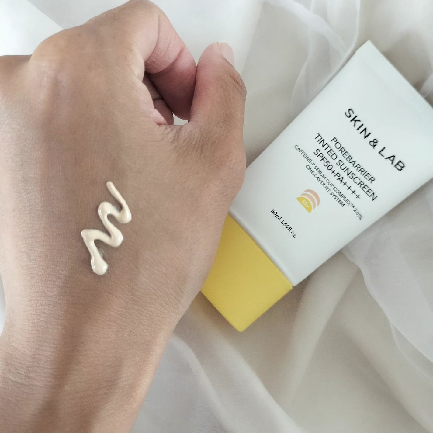 ポアバリア ティンテッドサンスクリーン/SKIN&LAB/日焼け止めクリームを使ったクチコミ(2枚目)