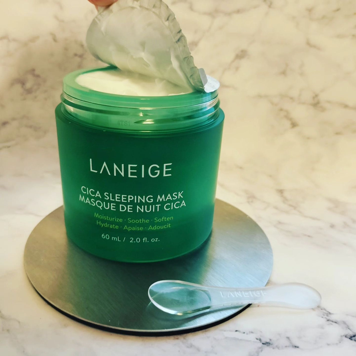 シカスリーピングマスク/LANEIGE/フェイスクリームを使ったクチコミ(2枚目)