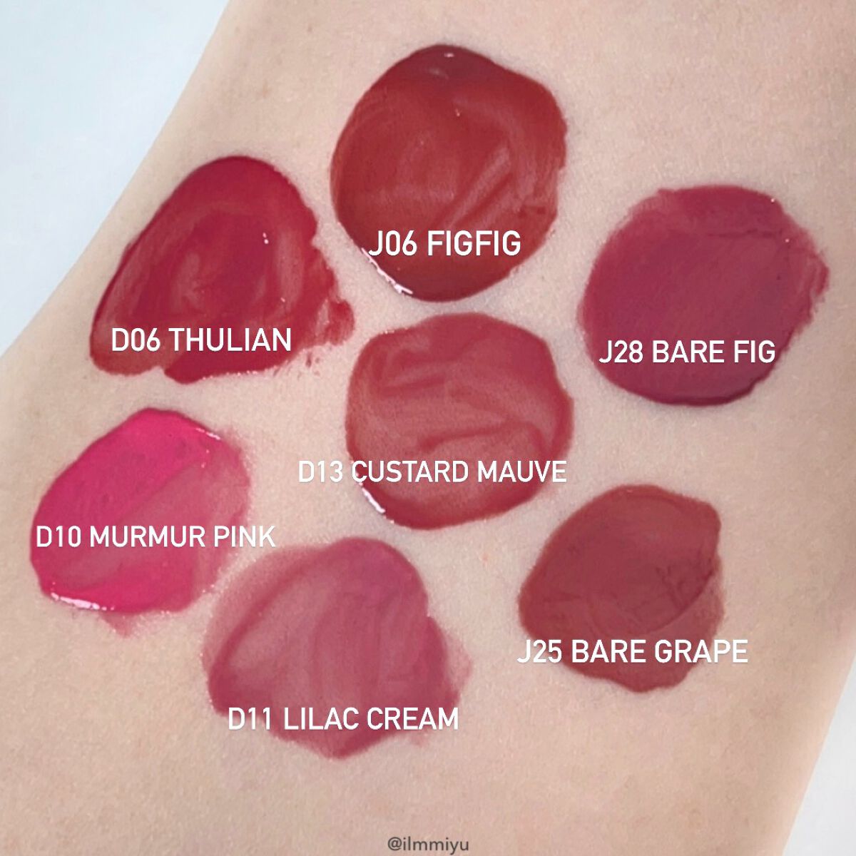 ミユ @ilmmiyu on LIPS 「▫️ロムアンド新色どれが似てる?🤔ブルベ編💙〖・𝙏𝙬𝙞𝙩𝙩𝙚𝙧..」(2枚目)