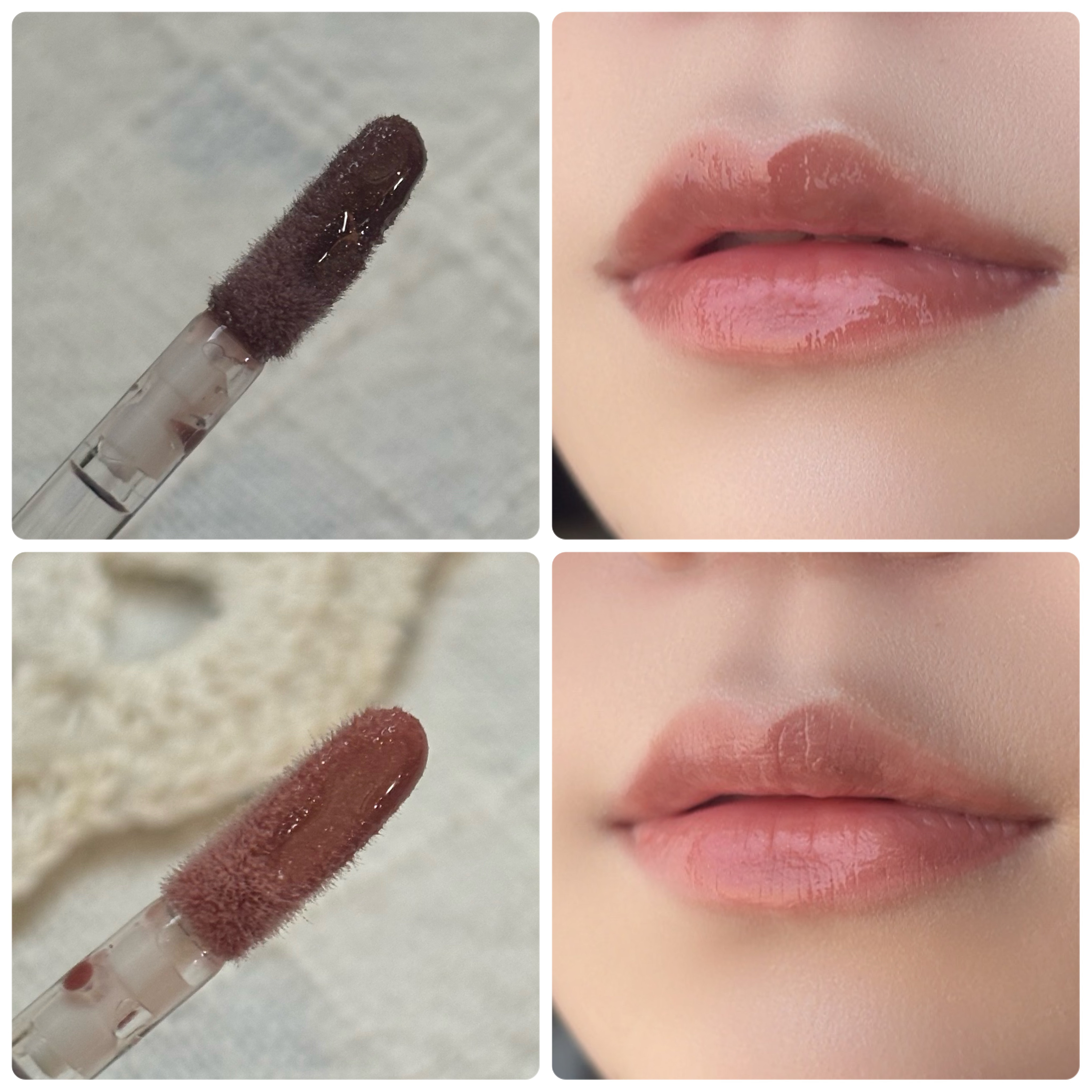 ボリュームパールキッスグロス/Dinto/リップグロスを使ったクチコミ（2枚目）