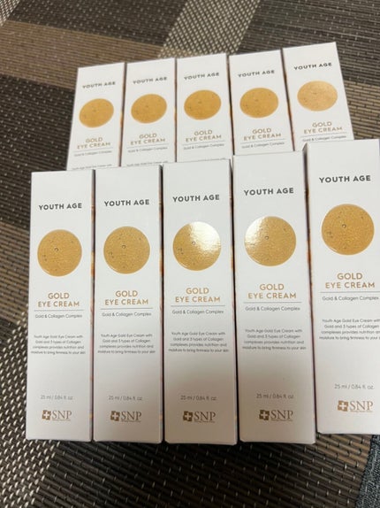 ユースエイジゴールドアイクリーム/SNP/アイケア・アイクリームを使ったクチコミ(1枚目)