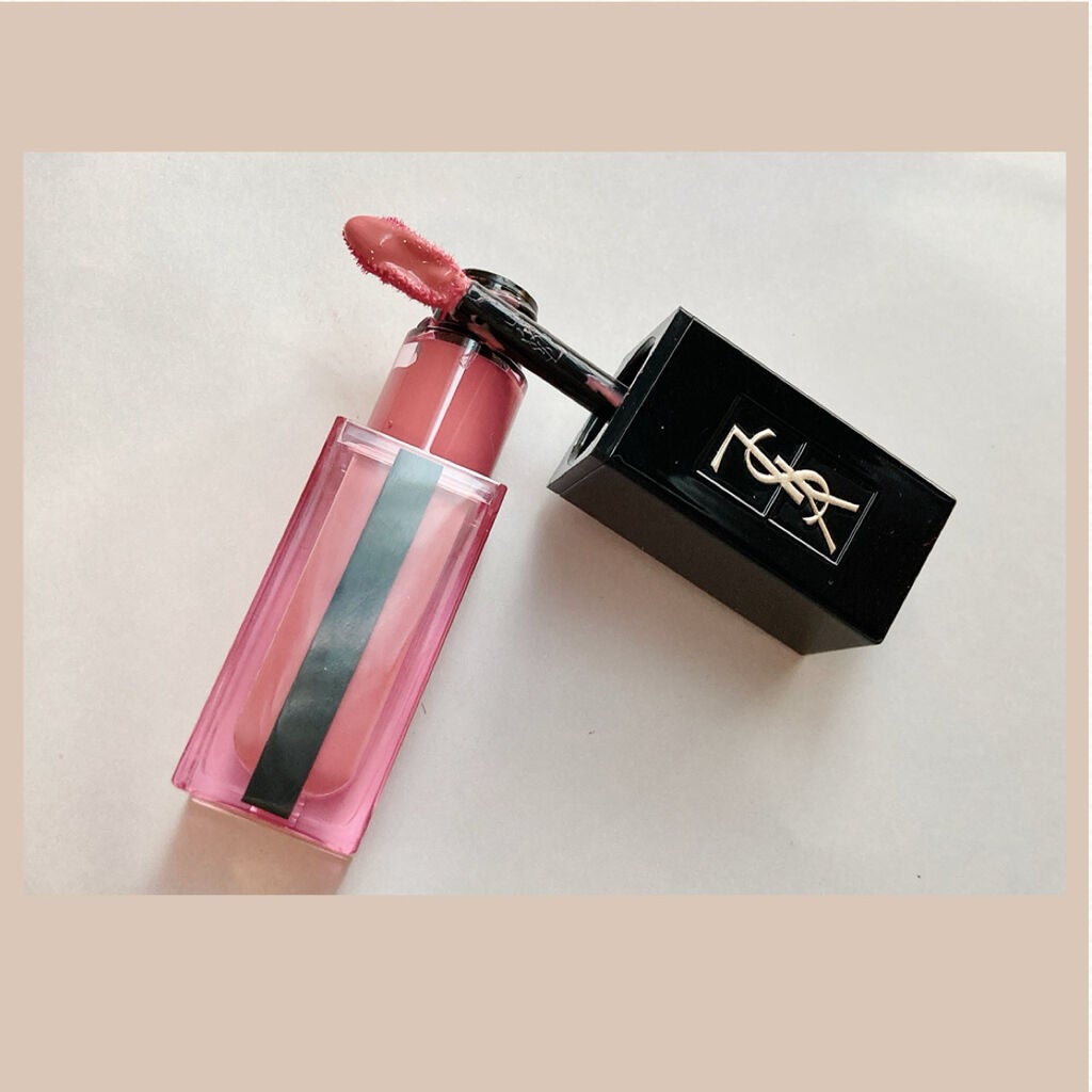 ルージュ ピュールクチュール ヴェルニ ウォーターステイン/YVES SAINT LAURENT BEAUTE/口紅を使ったクチコミ(2枚目)