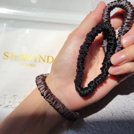 シルクヘアゴム/SEAWIND/ヘアアクセサリーを使ったクチコミ(1枚目)