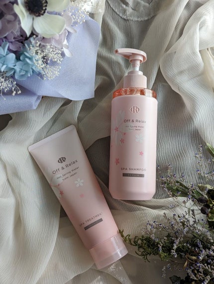 夜桜限定セット 甘く華やぐ夜桜の香り/Off&Relax/市販シャンプーを使ったクチコミ(1枚目)