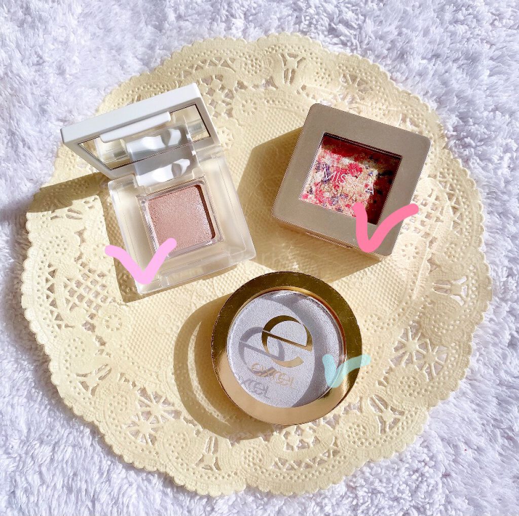 シャイニーシャドウ N/excel/単色アイシャドウを使ったクチコミ(2枚目)