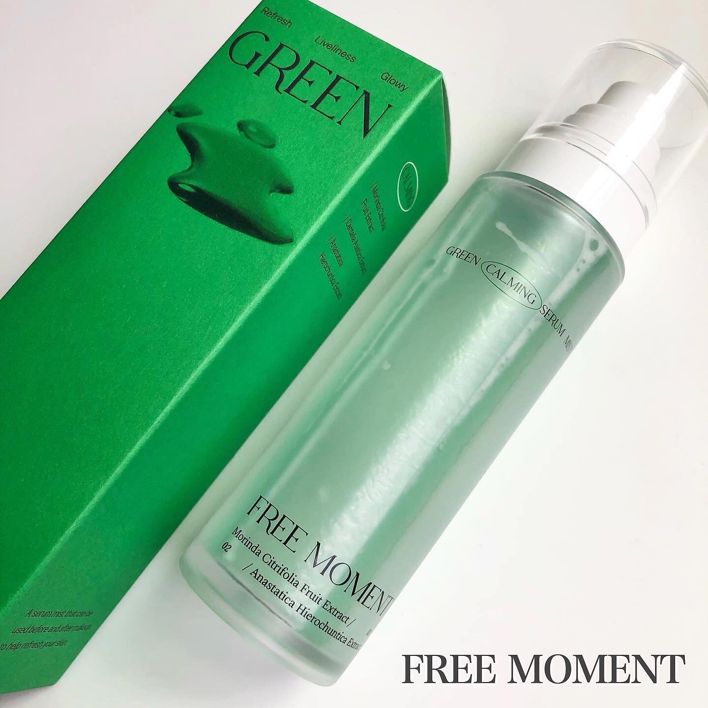 グリーンカーミングセラムミスト/Free Moment /ミスト状化粧水を使ったクチコミ（1枚目）