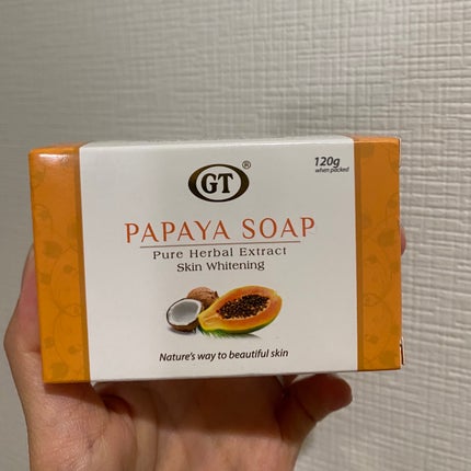 PAPAYA SOAP/GT COSMETICS/ボディ石鹸を使ったクチコミ(2枚目)