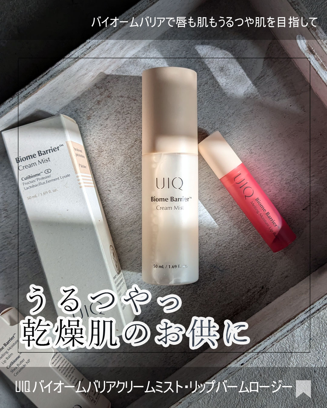 バイオームバリアメルティングモイスチャーリップバーム/UIQ/リップバームを使ったクチコミ（1枚目）