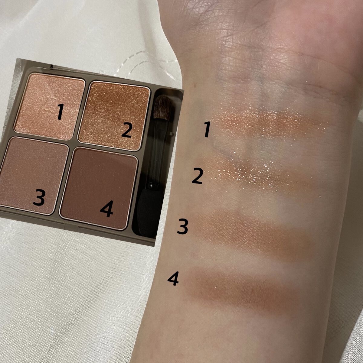 インザミラーアイパレット/Ririmew/アイシャドウパレットを使ったクチコミ（3枚目）