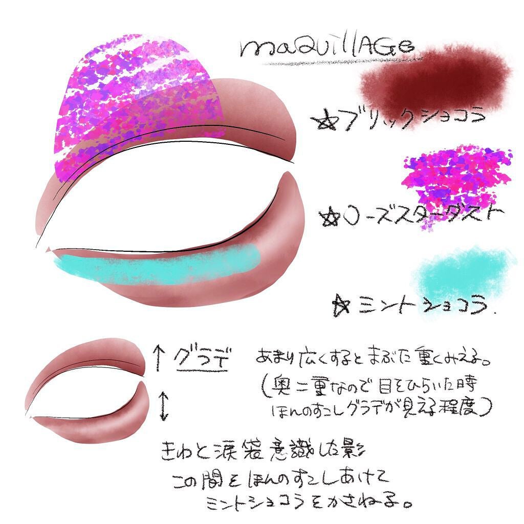 ドラマティックアイカラー (パウダー)/(クリーム)/マキアージュ/アイシャドウパレットを使ったクチコミ(2枚目)