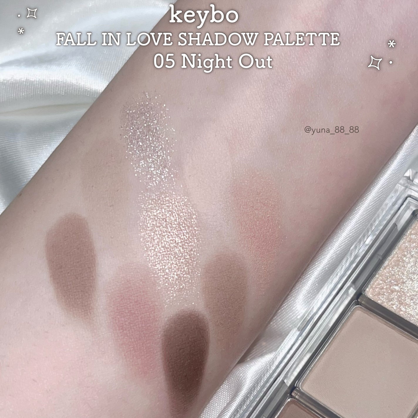 KEYBO FALL IN LOVE SHADOW PALETTE/keybo/アイシャドウパレットを使ったクチコミ(4枚目)