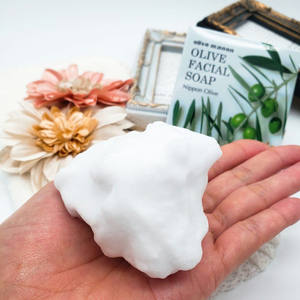 オリーブフェイシャルソープ/オリーブマノン/洗顔石鹸を使ったクチコミ（3枚目）