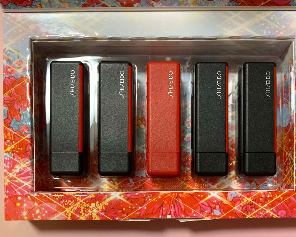 ホリデーカラーズ ミニリップブーケ /SHISEIDO/口紅を使ったクチコミ(2枚目)