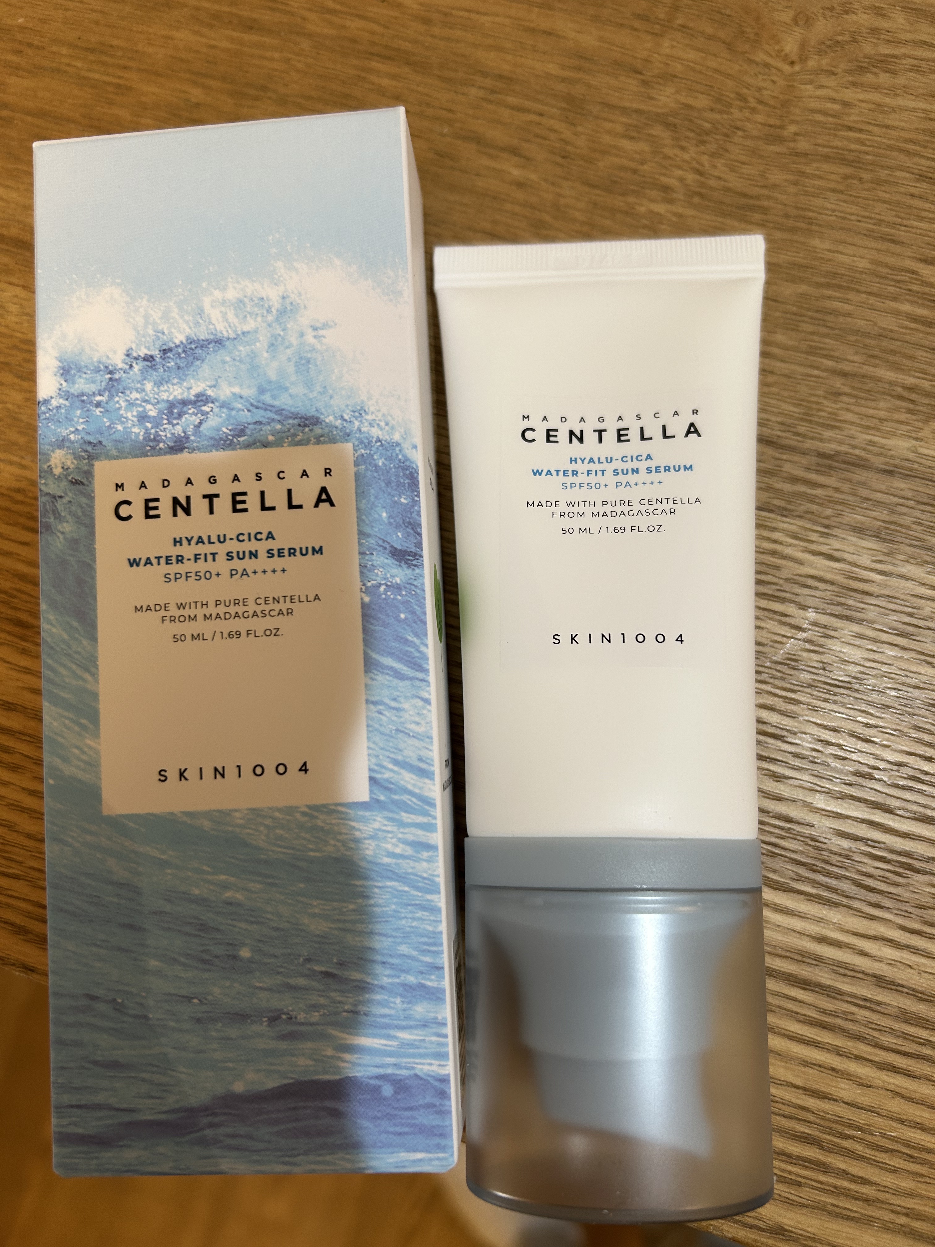 ヒアルーシカ ウォーターフィット サンセラム/SKIN1004/日焼け止めローションを使ったクチコミ（1枚目）