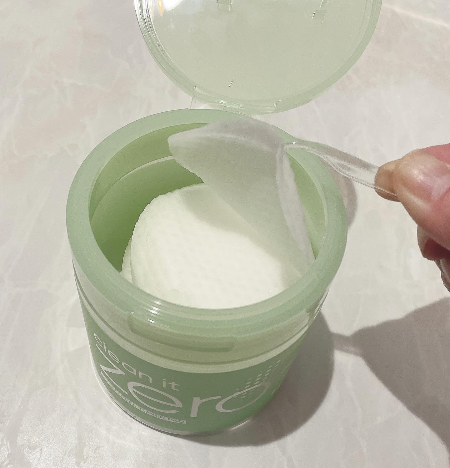 クリーンイットゼロ グリーンピールトナーパッド/BANILA CO/トナーパッドを使ったクチコミ（2枚目）