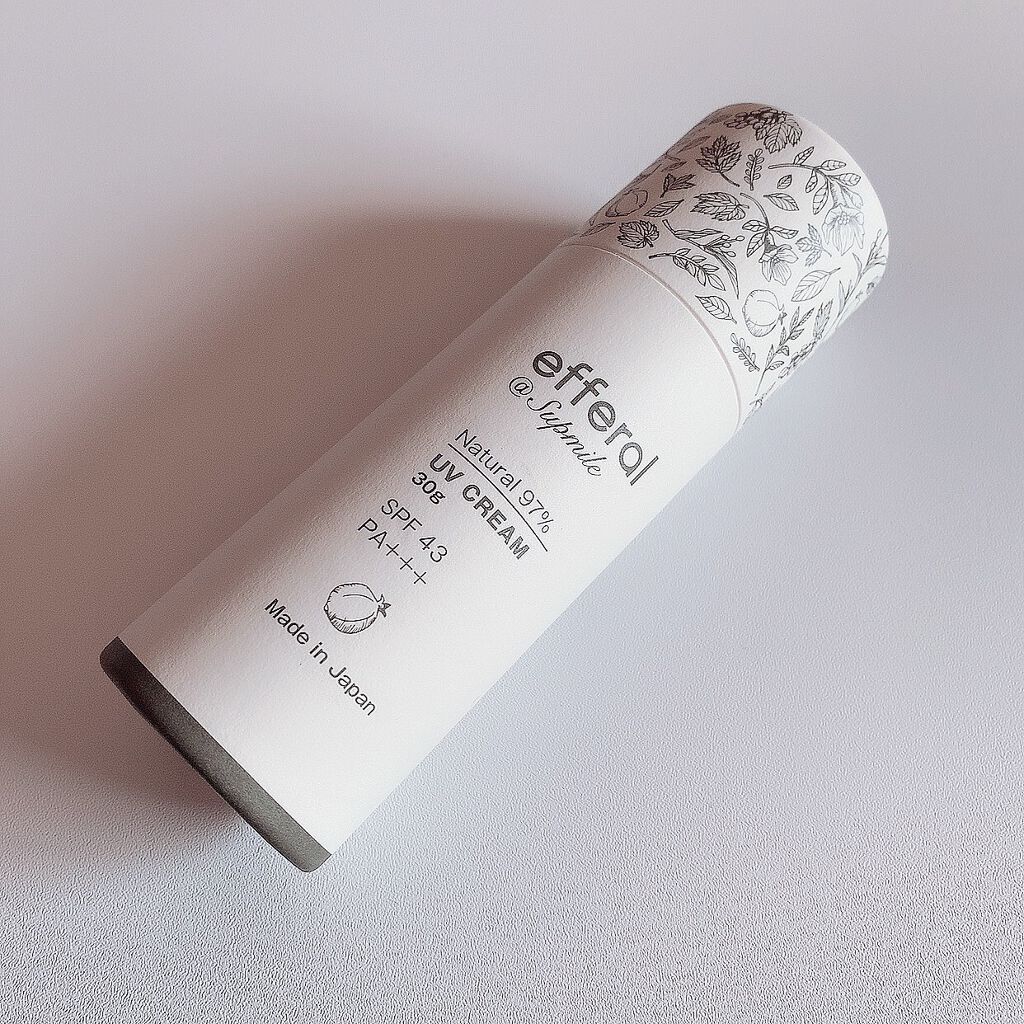 ナチュラルUVケアクリーム/efferal/日焼け止めクリームを使ったクチコミ（1枚目）