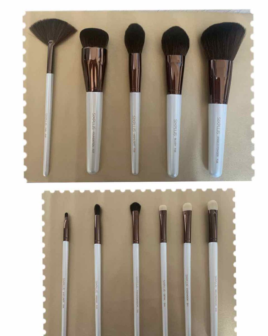 SIXPLUS エレガンスシリーズ ホワイトパール メイクブラシ11本セット/SIXPLUS/メイクブラシを使ったクチコミ(3枚目)