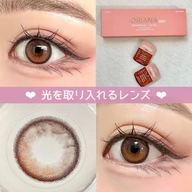 I-SHA LENS ORIANA BROWN/蜜のレンズ/カラーコンタクトレンズを使ったクチコミ（1枚目）