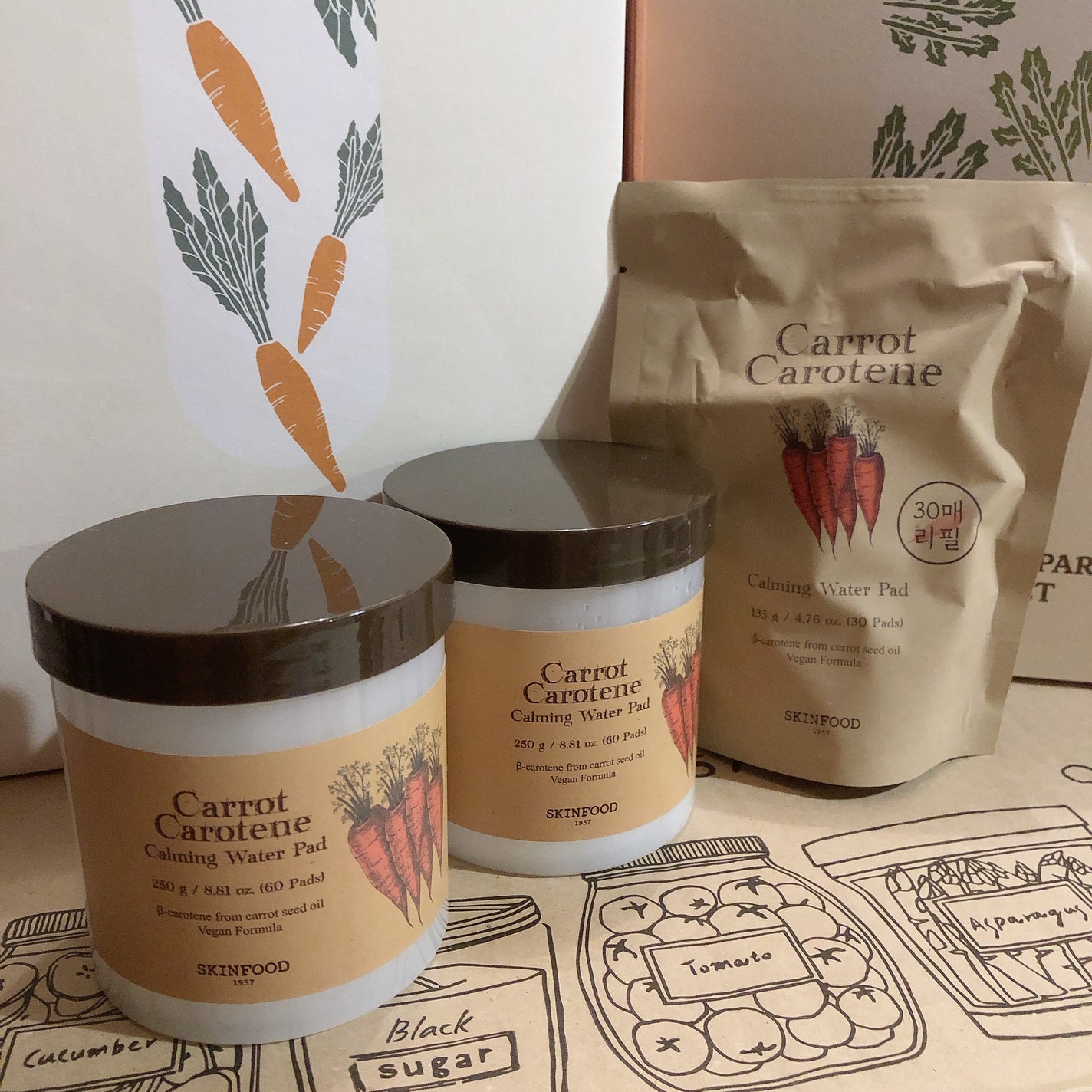 キャロットカロテン カーミングウォーターパッド/SKINFOOD/トナーパッドを使ったクチコミ(2枚目)