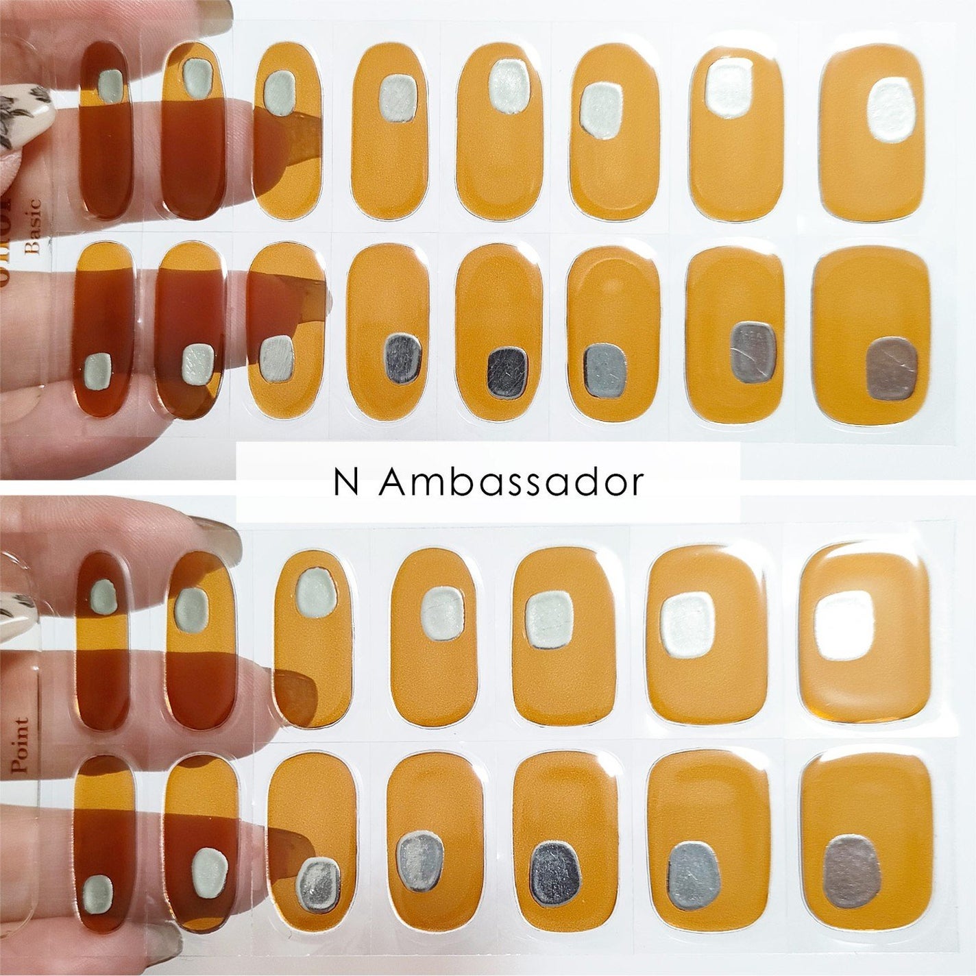 セミキュアジェルネイル(ハンド)/ohora/ネイルシールを使ったクチコミ(4枚目)