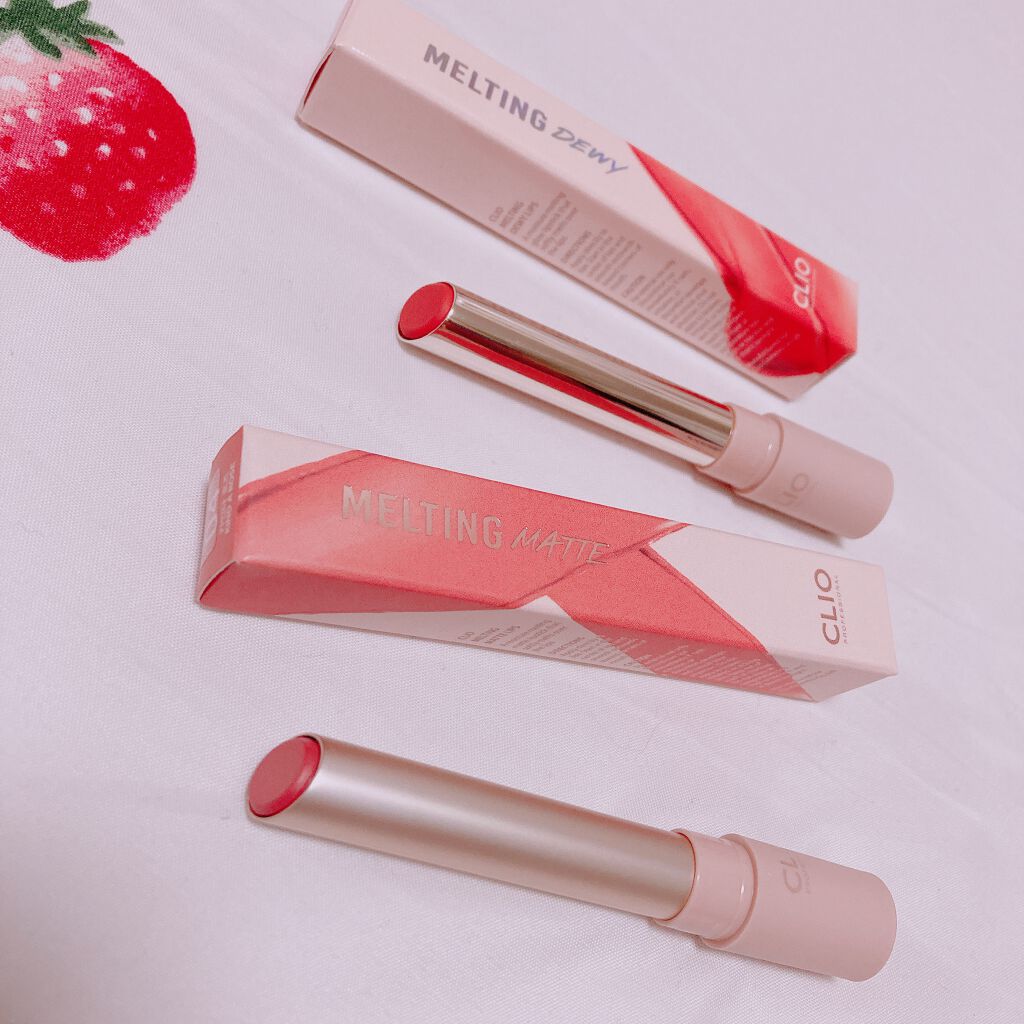 melting dewy lips/CLIO/口紅を使ったクチコミ(2枚目)