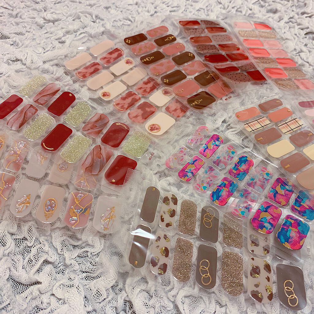 ネイルシール/Qoo10/ネイルシールを使ったクチコミ(4枚目)