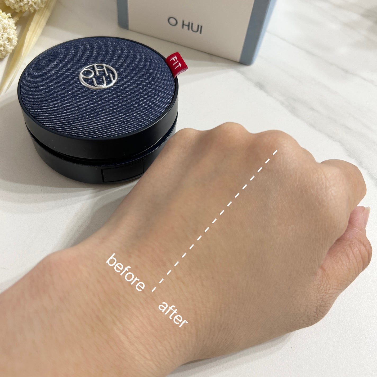 アルティメットフィット ロングウェアデニムクッション/OHUI/クッションファンデーションを使ったクチコミ(5枚目)