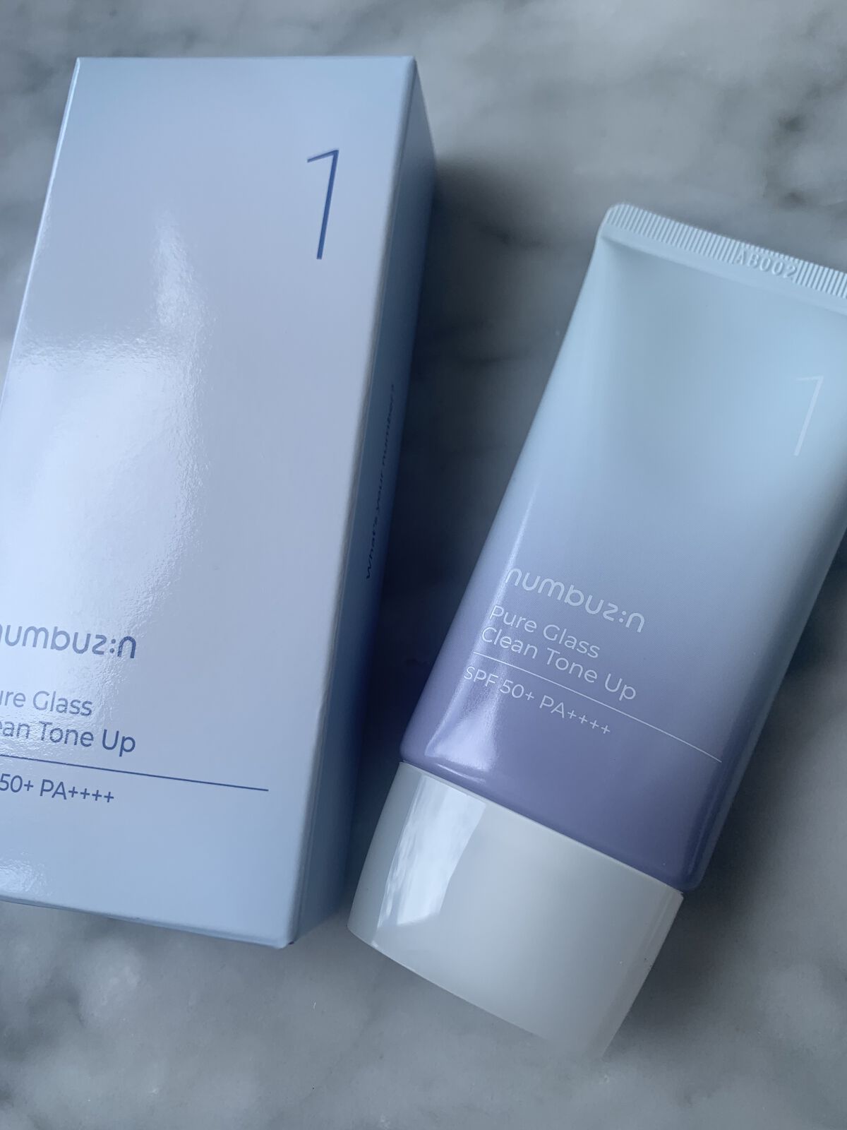1番 ガラス玉トーンアップクリーム/numbuzin/日焼け止めクリームを使ったクチコミ（1枚目）