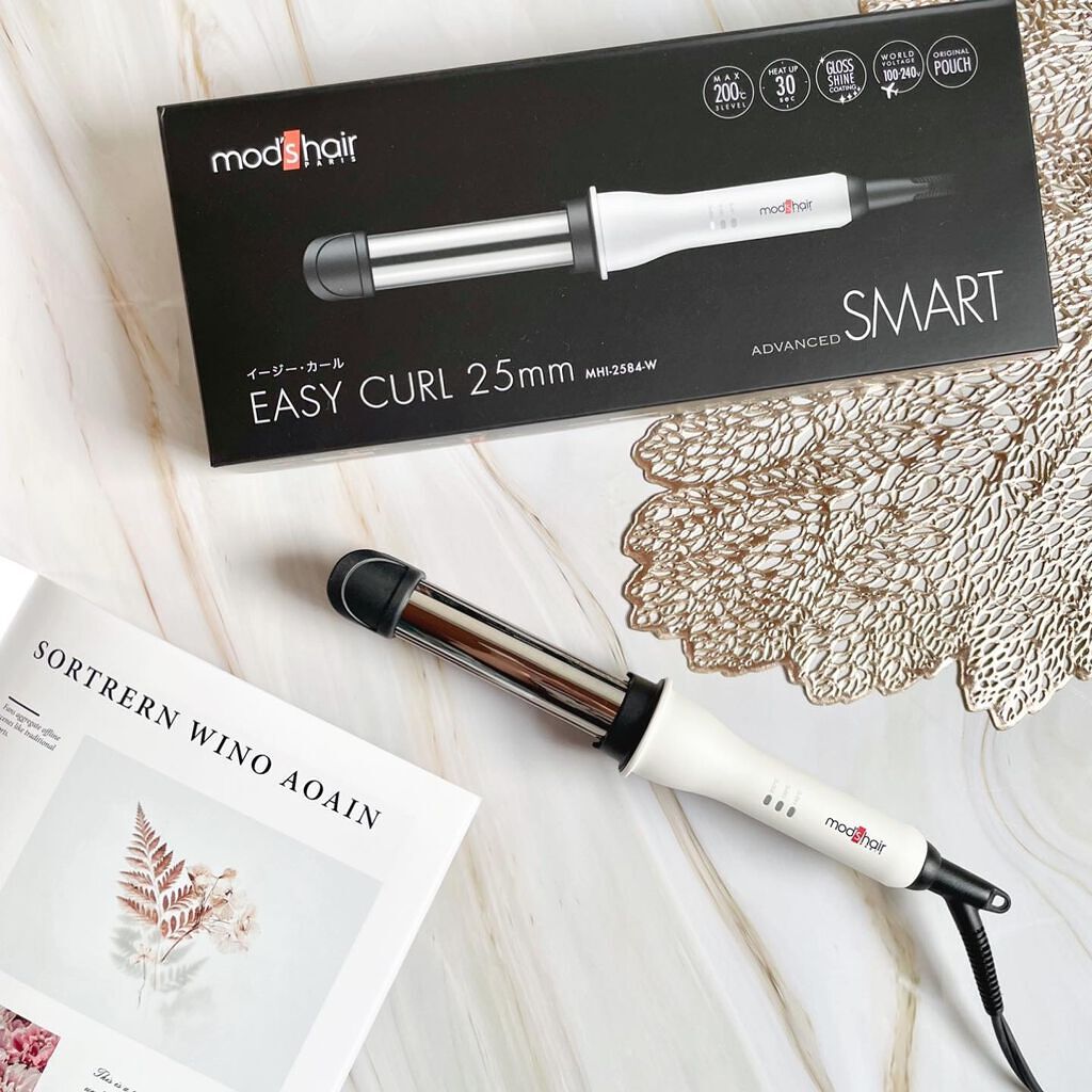 mod's hair アドバンススマート　イージー・カール25mm　MHI-2584のクチコミ「•.\ ノークリップ構造で簡単カールヘア /.•
ナチュラルストレートからカールまで
コンパク.....」（1枚目）