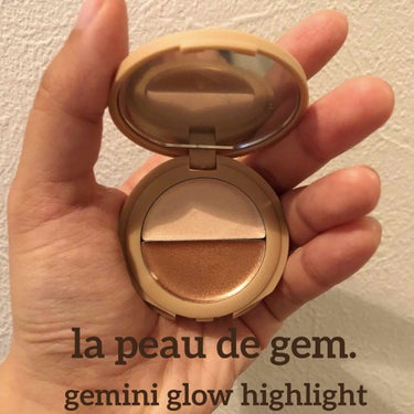 gemini glow highlight/la peau de gem./ハイライトを使ったクチコミ（1枚目）