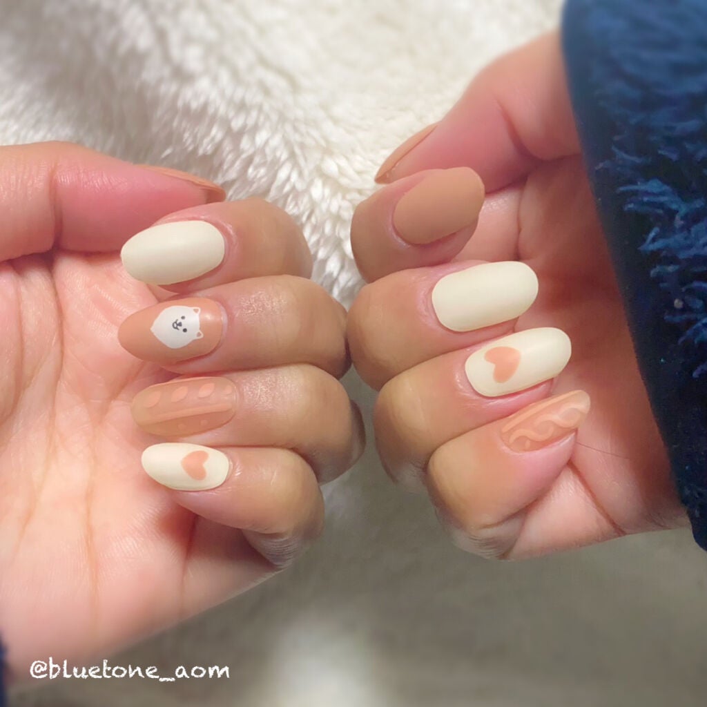 ノンサンディング トップジェル/by Nail Labo/ジェルネイルを使ったクチコミ(5枚目)